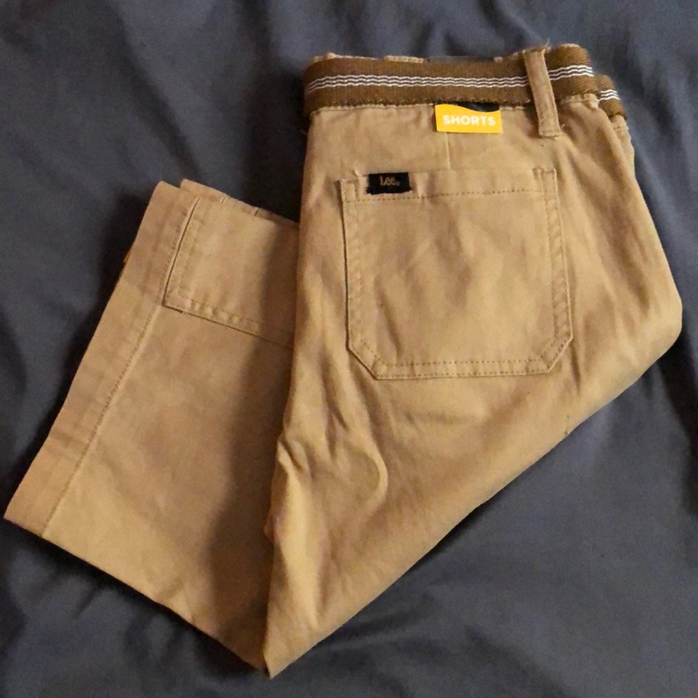 NWT LEE khaki shorts 14 boys